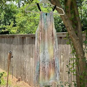 Single Los Angeles Women’s Small Colorful Printed Flowy Mini Dress for Summer!